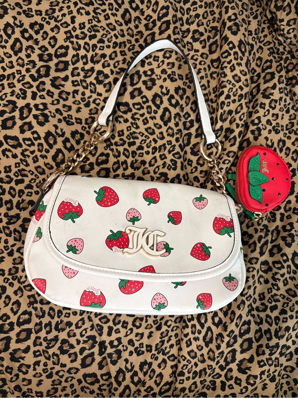 juicy culture strawberry mini bag w both straps